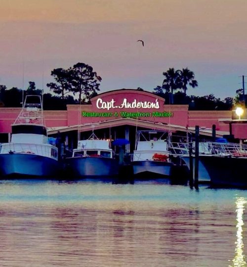 best seafood restaurant, panama city beach, capt. andersons, waterfront dining,